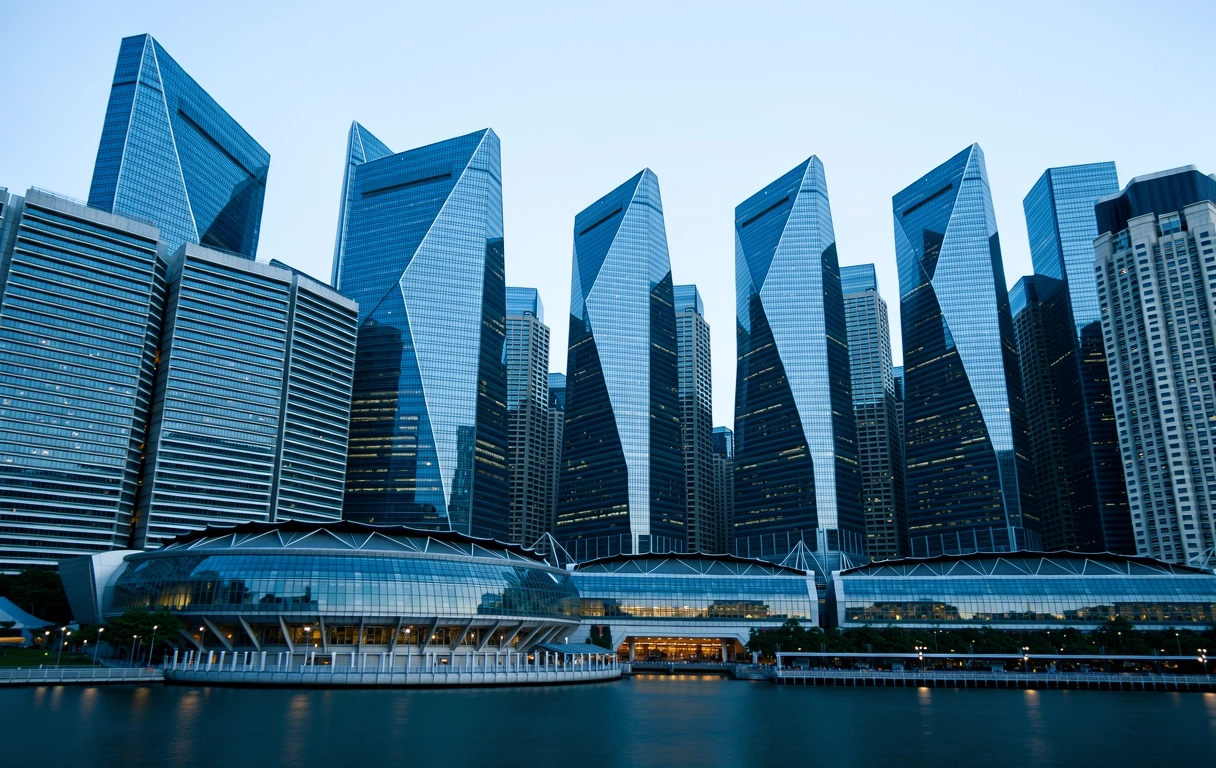 Singapore financial district architecture
